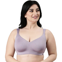 Enamor Women's 91% Nylon, 9% Spandex Wire Free Casual Full-Coverage Bra (F121_Silver Lilac_32Dd)