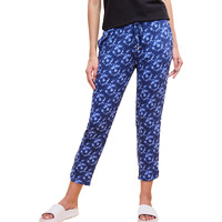 Enamor Women's Regular Pants (E048_Medieval Blue Aop_L)