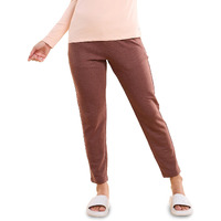 Enamor Women's Slim Track Pants (E060_Cappuccino Melange_L)