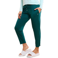 Enamor Essentials E048 Printed Tapered Lounge Pants With Self Fabric Drawstring With Metal Ends