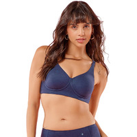 Enamor Women's Cotton Wire Free Casual T-Shirt Bra (Io05_Eclipse