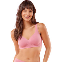 Enamor Women's Cotton Wire Free Casual T-Shirt Bra (Io05_Rose Blush