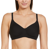 Enamor A042 Side Support Shaper Supima Cotton Everyday Bra - Non-Padded, Wirefree & High Coverage Black