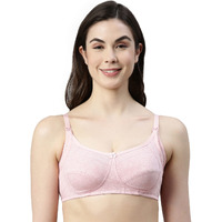 Enamor Mt02 Women's Cotton Sectioned Lift & Support Nursing Bra - Non Padded Non Wired High Coverage(Mt02-Orchid Melange-36B)