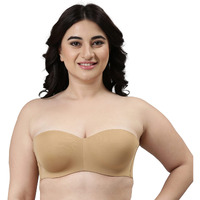 Enamor F074 Full Figure Strapless & Multi-Way Bra  Padded, Wired & Medium Coverage