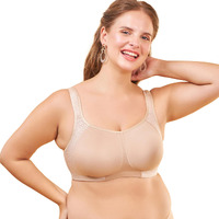 Enamor F048 Comfort Minimizer Bra With Side Shaping - Non Padded Non Wired Full Coverage-(F048_Tan Skin_34D)