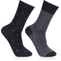 Bonjour Formal Woolen Socks For Men - Pack Of 2