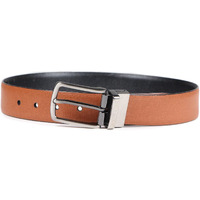 Bonjour Men's Premium Solid Pure Leather Belt - Tan/Brown