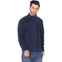 Bongio Men's Full Sleeves Polar Jacket - Navy