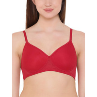 Clovia Women's Padded Non-Wired T-Shirt Bra (Br1480P04_Red_38C)
