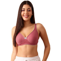 Clovia Women's T-Shirt Non Padded Non Wired Bra (Br0584P2238C_Pink_38C)