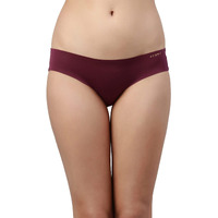 Enamor Women's Low Waist Full Coverage 100% Cotton Crotch Bikini Panty (Pack Of 1) - Pb40(Pb40-Plum-Xxl)