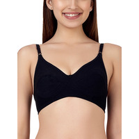 Clovia Women's Cotton Rich Non-Padded Non-Wired Full Cup Bra (Br1100P13_Black_32C)