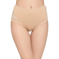 Clovia Women's Cotton Underwear (Pack Of 1) (Pn1057P24-L_Beige_Large_Beige_L)