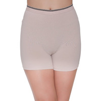 Clovia Womens Cotton Mid Waist Boyleg Panty (Pn2595P24_Beige_L)