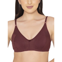 Clovia Women's Cotton Non-Padded Non-Wired Full Cup Bra (Br0925P09_Red_32D)