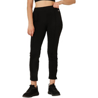 Clovia Women's Slim Fit Polyester Activewear Ankle Length Tights (Ab0051P13_Black_Xxl)