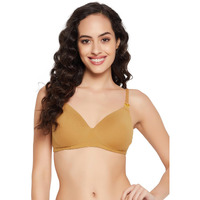 Clovia Women's Padded Non-Wired Demi Cup Feeding Bra In Nude Colour - Cotton_Br2199P24_Beige_44B