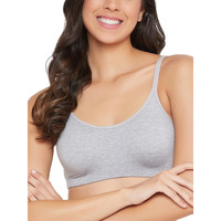 Clovia Women's Cotton Non-Padded Non-Wired Full Cup T-Shirt Bra (Br2179P01_Grey_34C)