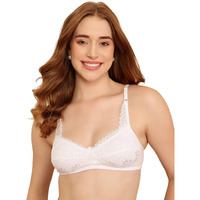 Clovia Women's Cotton Non-Padded Non-Wired Full Cup Bra (Br0228A18_White_40C)