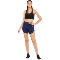 Clovia Women's Comfort-Fit Active Dolphin Shorts (Ab0069P08_Blue_L)