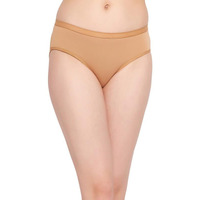 Clovia Women's Cotton Mid Waist Hipster Panty (Pn3537A24_Beige_Xl)