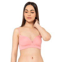 Clovia Women's Padded Non-Wired Full Cup Multiway T-Shirt Bra (Br0935X22_Pink_42B)