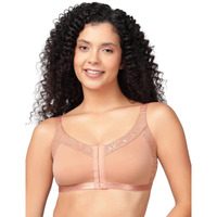 Clovia Women's Cotton Solid Non-Padded Full Cup Wire Free Everyday Bra (Br2405A24_32C_Beige)