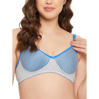 Clovia Women's Cotton Solid Non-Padded Full Cup Wire Free Everyday Bra (Br0381P08_34B_Blue)