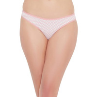 Clovia Women's Cotton Low Waist Outer Elastic Bikini Panty (Pn3465Z18_White_Xs)