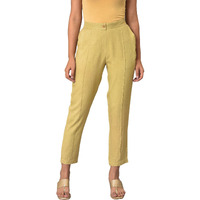 Aurelia Pure Cotton Strechable Trouser For Women | Ankle Length Trouser For Women | Pure Cotton Trouser For Women | Pants For Women