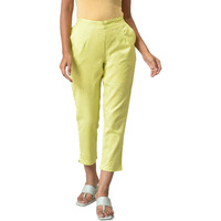 Aurelia Cotton Blend Strechable Trouser For Women | Ankle Length Trouser For Women | Cotton Blend Trouser For Women | Pants For Women