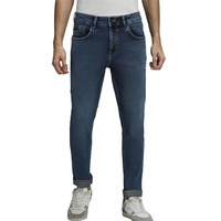 Dennis Lingo Men's Full Length Cotton Stretch Washed Slim Fit Jeans (Indigo2, 28)