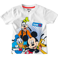 Bon Organik Boy's Cotton Regular T-Shirt (Dbon7451_White 2 3 Years)