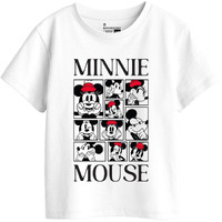 Bon Organik Girl's Regular Fit T-Shirt (Bon11404_White