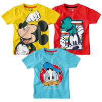 Bon Organik Official Boys Combo T-Shirt ||Boys Cotton Combo Tshirt Printed (4-5 Years, Multi2)