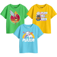 Bon Organik Boy's Regular Fit T-Shirt (Bon11432_Multi