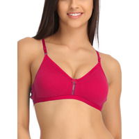 Clovia Womens Pink Cotton Non-Padded Non-Wired Bra With U Back (Rb0638P14_Pink_36C)