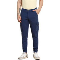 Dennis Lingo Denim Blue 1 Slim Fit Cargo Jogger For Men (36)