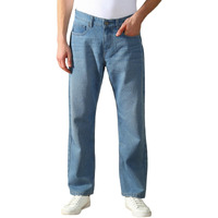 Dennis Lingo Men's | Light Blue Denim | Mid Rise | Relaxed Fit Jeans (Dlmjns24011_Lb_32)