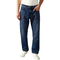 Dennis Lingo Men's | Dark Blue Denim | Mid Rise | Relaxed Fit Jeans (Dlmjns24009_Db_30)