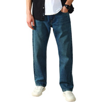 Dennis Lingo Men's | Mid Blue | Denim Mid Rise | Relaxed Fit Jeans (Dlmjns24005_Mb_28)