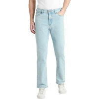 Dennis Lingo Men's Light Blue | Washed Mid Rise | Straight Jeans (Dlmjnw23164_Lb_38)