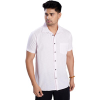 Divisive Men's Slim Fit Linen Half Sleeves Cotton Casual Shirt (Dst147_Xxl_L Pink)