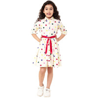 A.T.U.N. (All Things Uber Nice) Girls Polka Dots Shirt Dress
