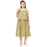 Aarika Girls Yellow Color Georgette Middi (Md-22508-Yellow-40)