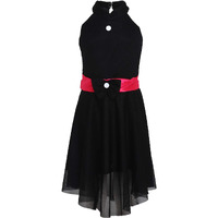 Aarika Girl's Frock (Black_7-8 Years)