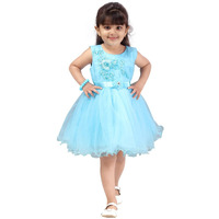 Aarika Baby Girl's A-Line Dress (Fk-24314_Firozi_12-18 Months_Firozi_12 Months-18 Months)