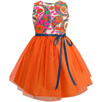 A.T.U.N. Synthetic Dress (Gdrs Tod Aor_Orange_8-9 Years)