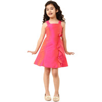 A.T.U.N. All Things Uber Nice Girls' Skater Mini Dress (Gdrs Jes Hpk_Hot Pink_9-10 Years)
